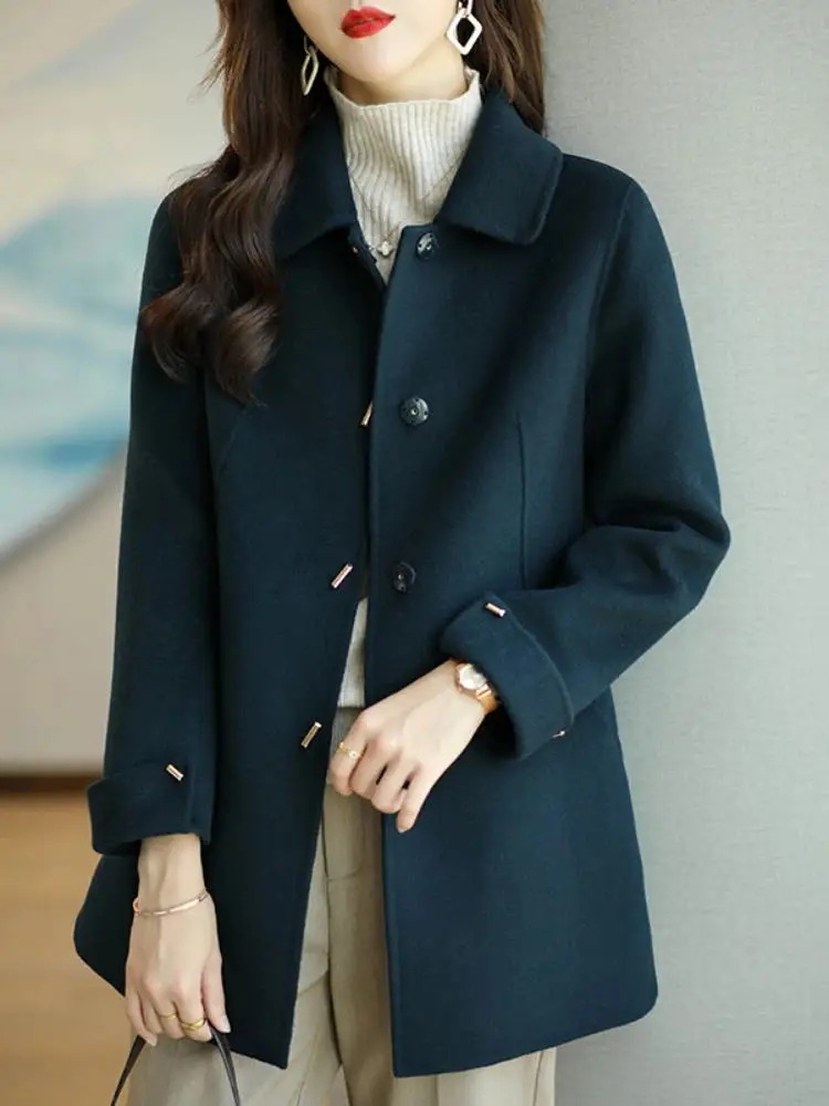 Valenzora | Classic trench coat with peak collar