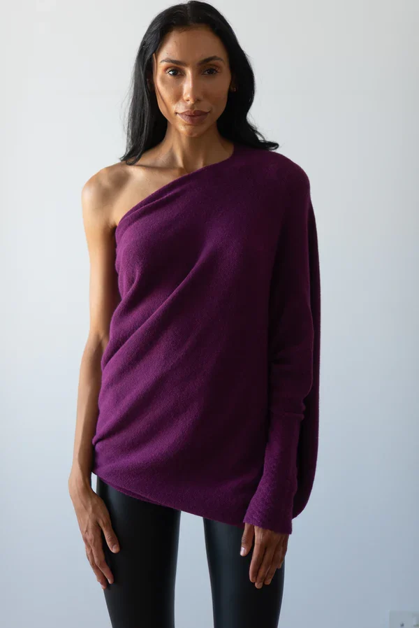 Mariemi™ - Asymmetrically Draped Sweater