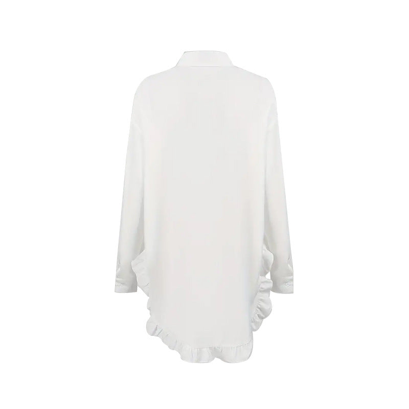 Valenzora Damen-Shirt mit unregelmäßiger Spitze