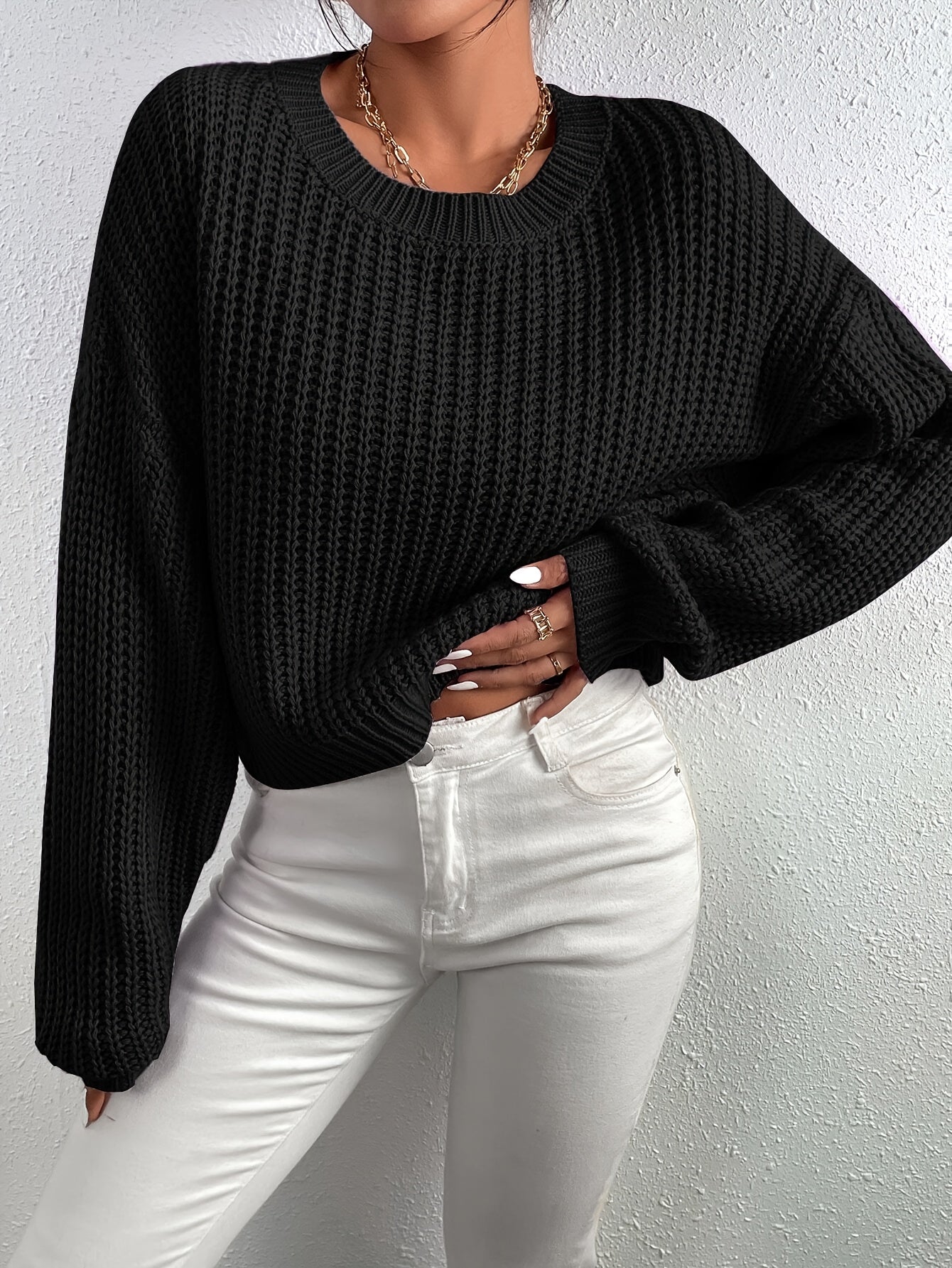 Valenzora | Lässiger langer Pullover für Damen mit
