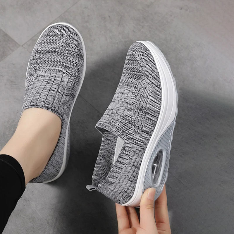Valenzora | Breathable Slip-on Sneakers with Ergonomic Sole for Women