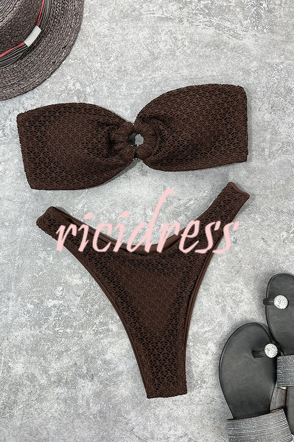 Valenzora bandeau bikini with a ring neckline