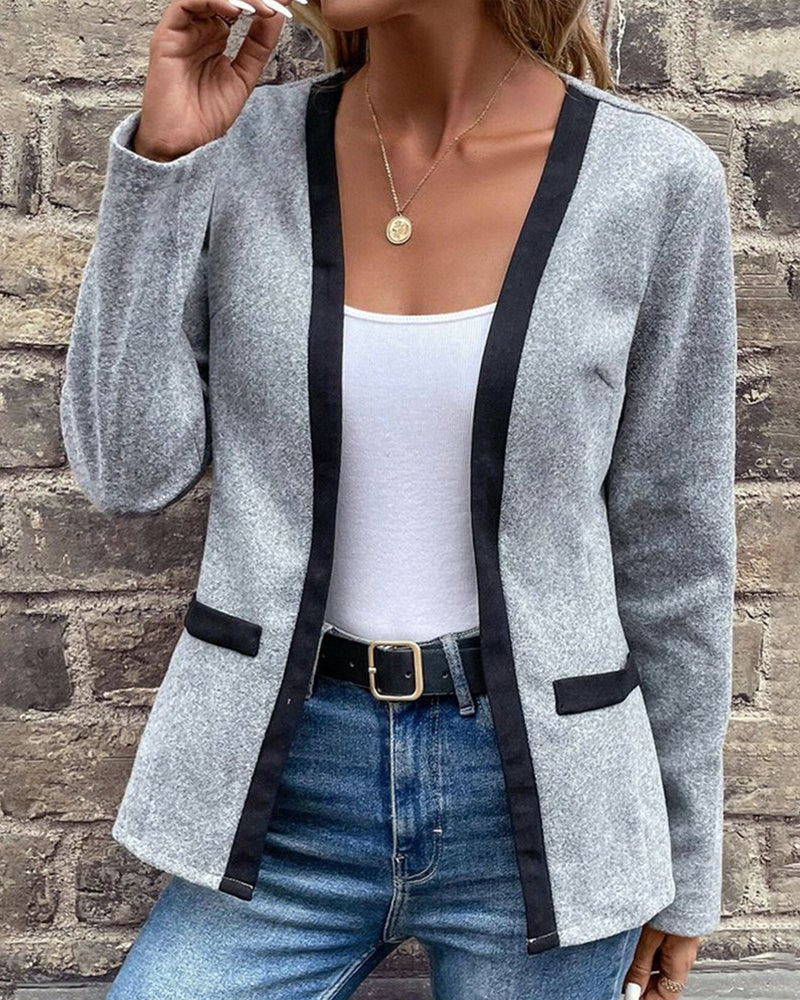 Valenzora | Chic winter grey cardigan for women