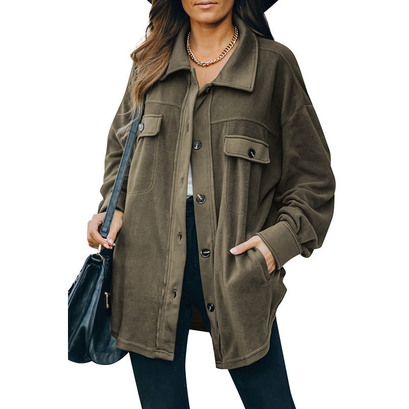 Valenzora | Fleece button-up jacket