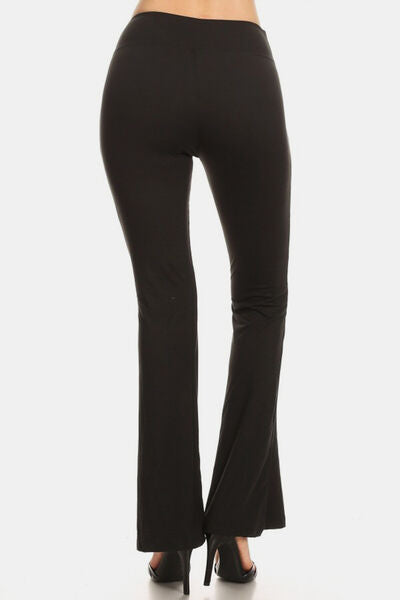 Valenzora | High Waist Flared Leggings Black