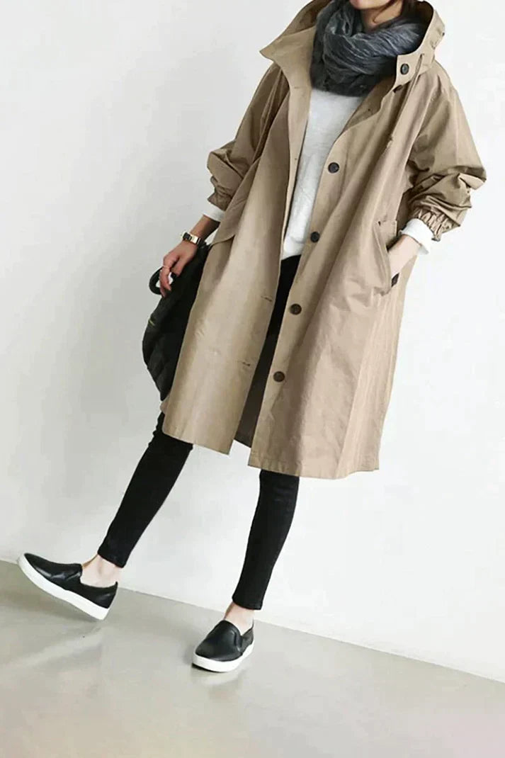 Valenzora - Women's oversized lightweight trench coat for relaxed chic
