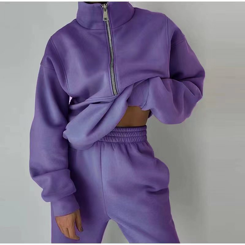 Valenzora | 3-piece sporty set - trendy women's sweatshirt jacket with jogging pants