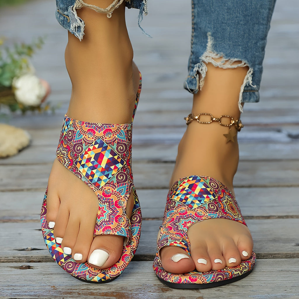 Valenzora | Geblümte Flip-Flops für Damen