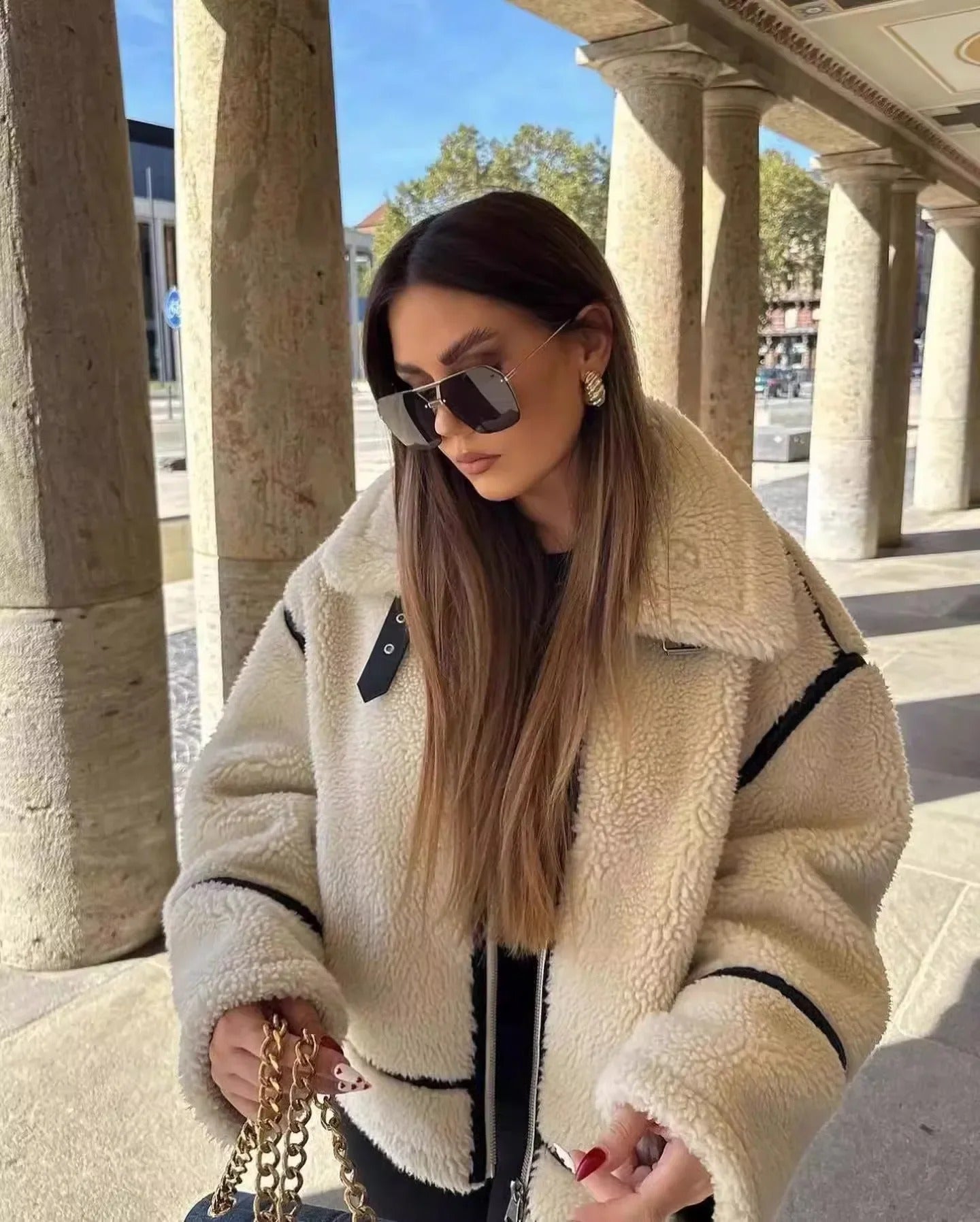 Valenzora | Soft, warm teddy jacket