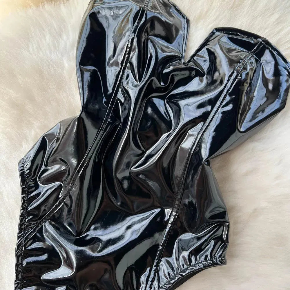 Valenzora | Body Donna made of PU leather with V-neck