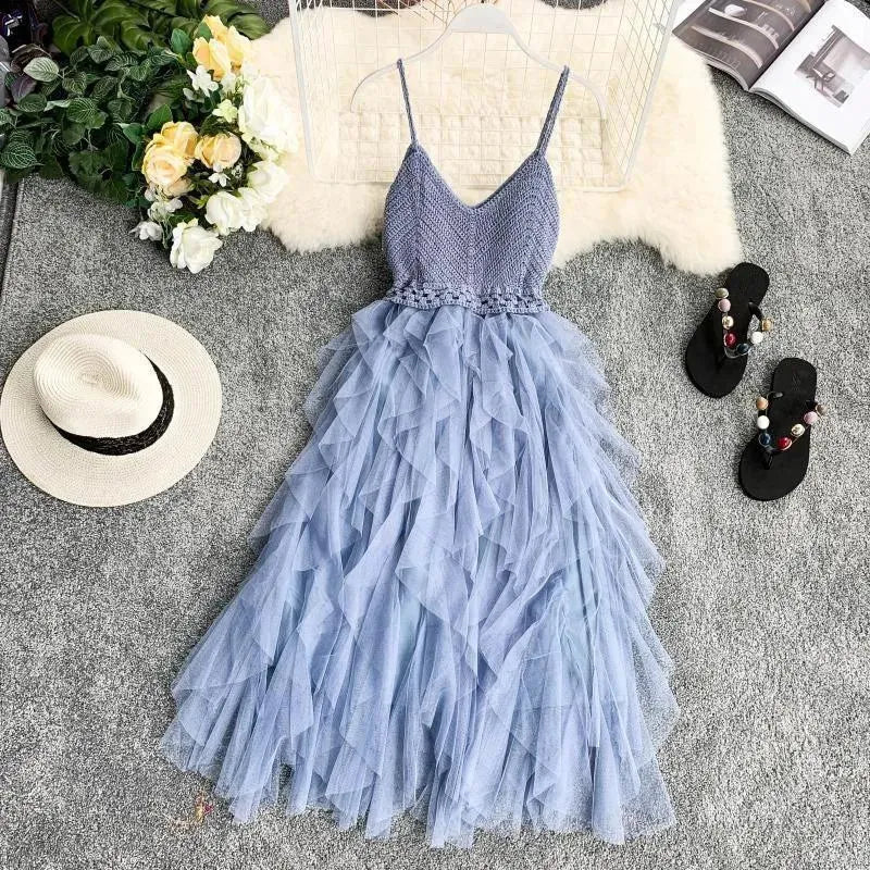 Valenzora | Dress made of mesh loop