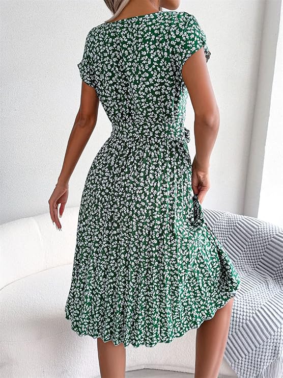 Veronica™ - Sommerliches Chiffonkleid mit Blumenmuster