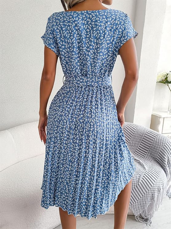 Veronica™ - Sommerliches Chiffonkleid mit Blumenmuster