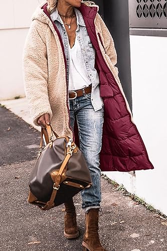 Valenzora | Reversible lange Pufferjacke
