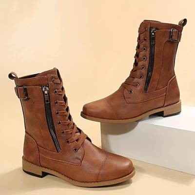 Valenzora - Ankle boot with zipper and lace