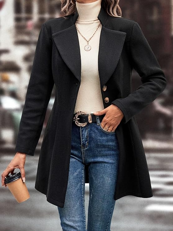 Valenzora | Tailored blazer jacket for women - sophisticated long jacket