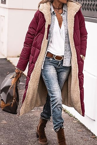 Valenzora | Reversible lange Pufferjacke