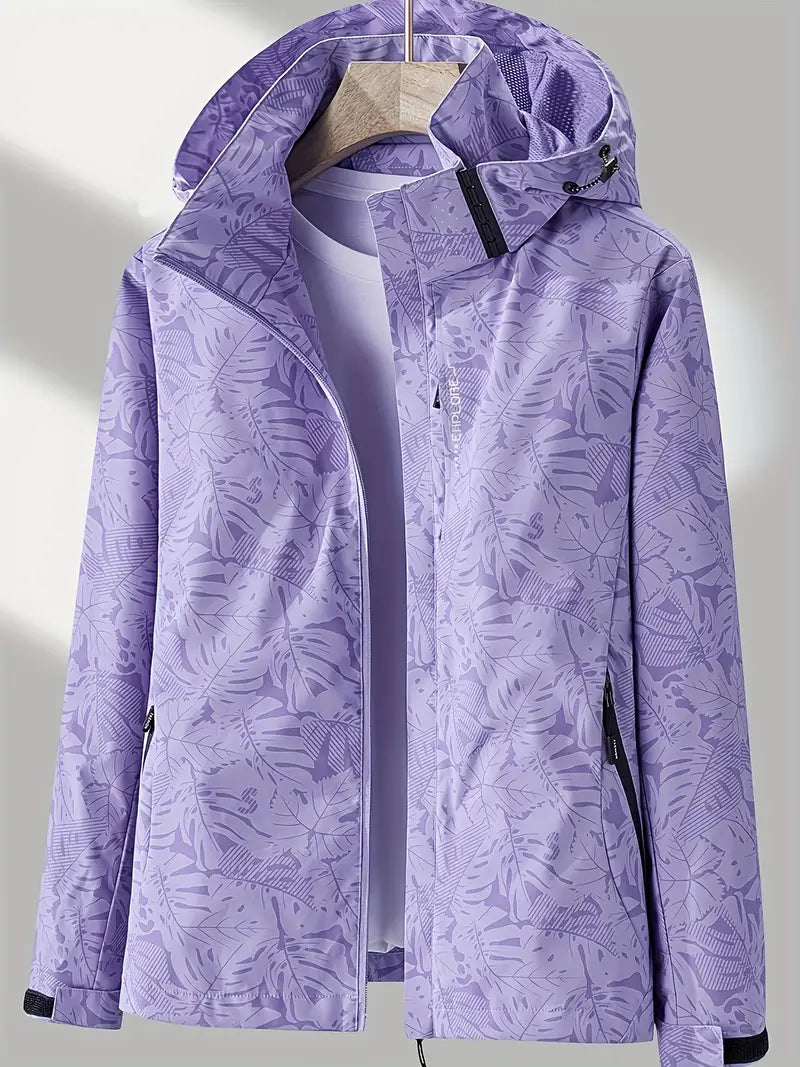 Valenzora | Women's windproof and rainproof outdoor jacket with detachable hood | Ideal for adventurous days
