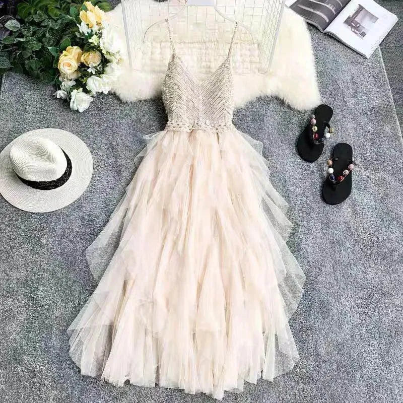 Valenzora | Dress made of mesh loop