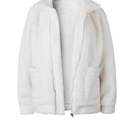 Valenzora | Women's Fleece Sweatshirt with Wide Collar