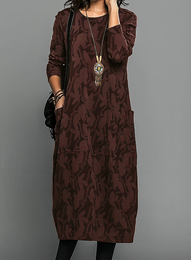 Valenzora | Casual round neck winter dress