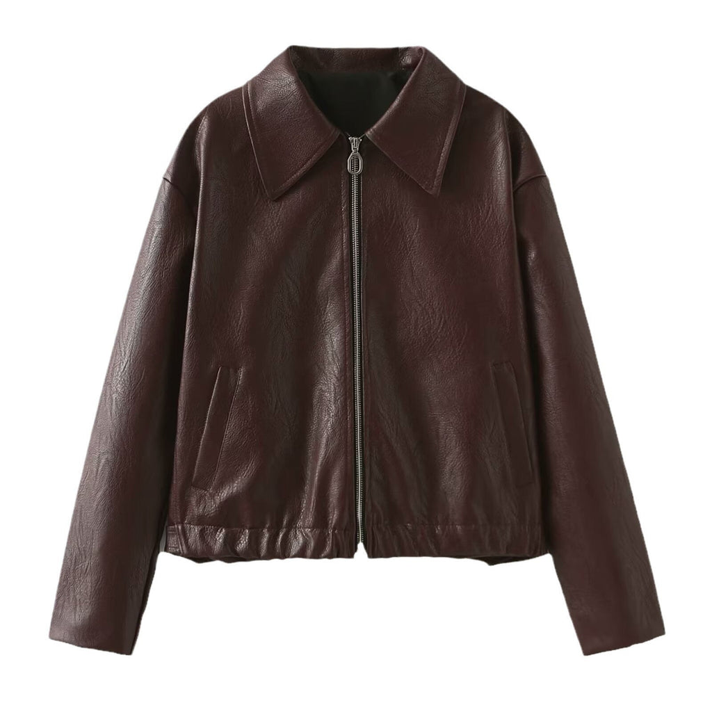 Valenzora | Elegant leather jacket