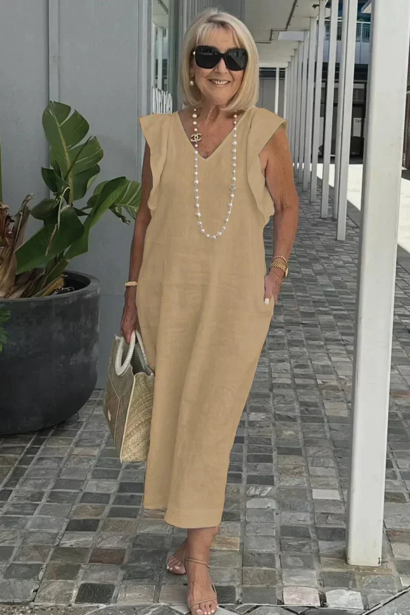 Valenzora | Casual dress made of cotton and linen
