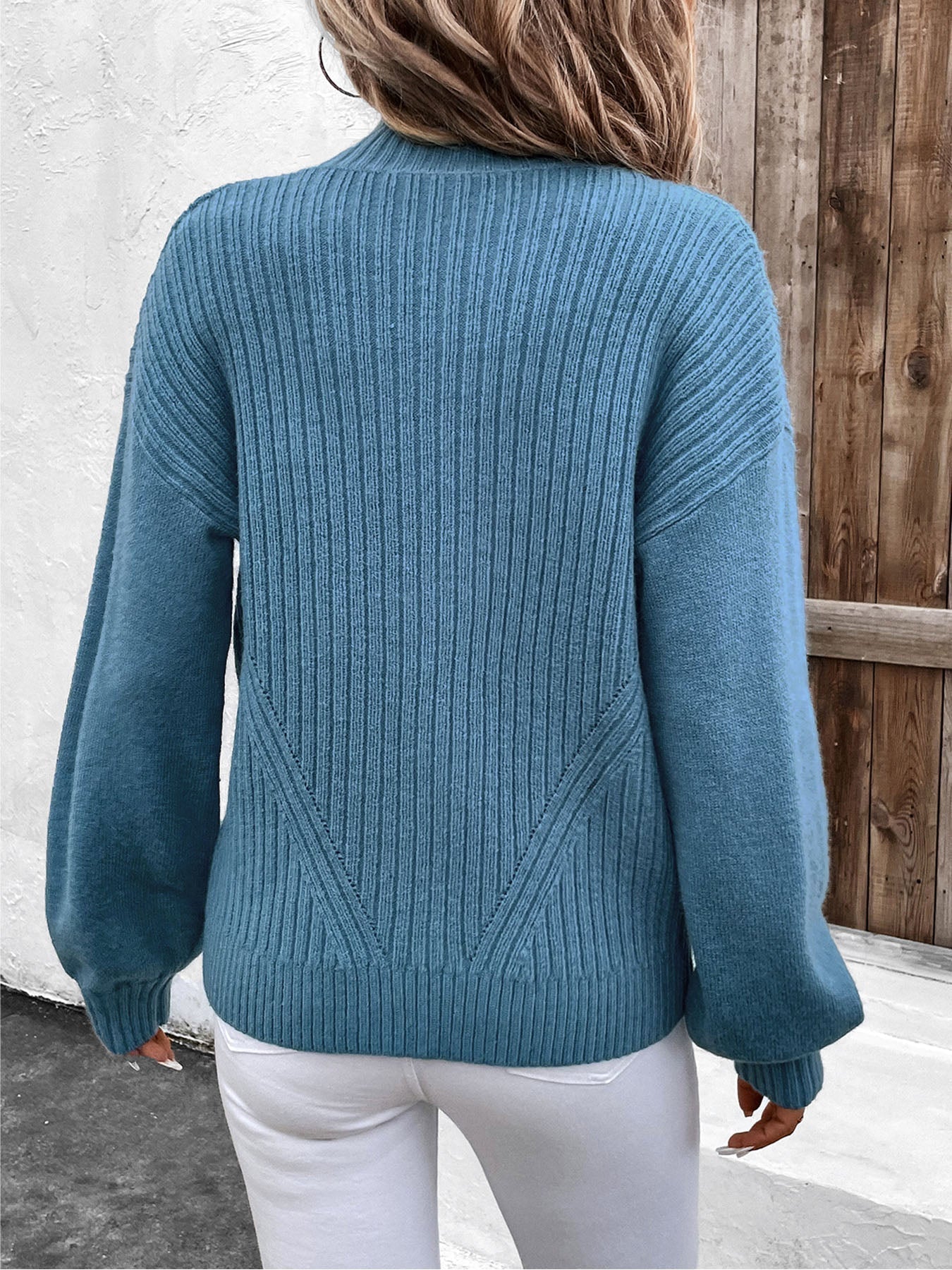 Valenzora | Perfee Langarm-Strickjacke mit Reißverschluss