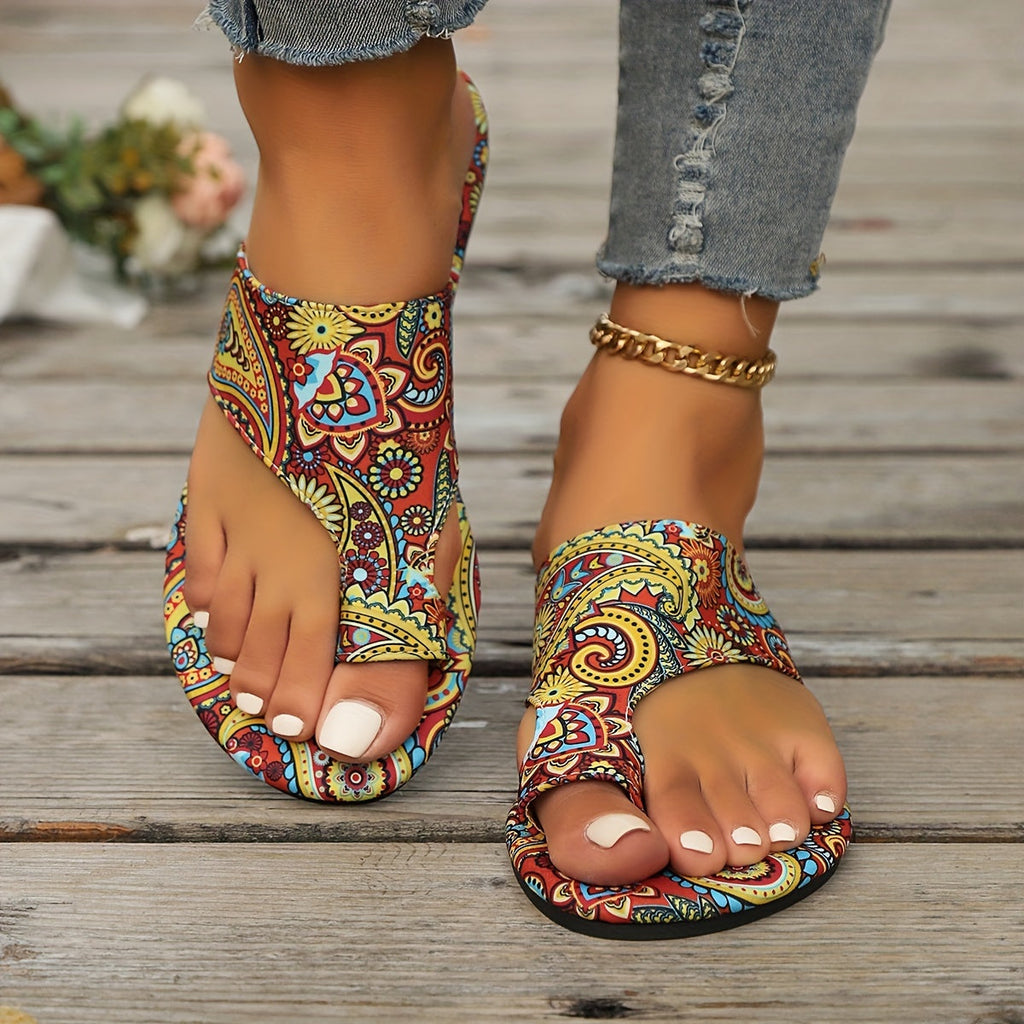 Valenzora | Geblümte Flip-Flops für Damen
