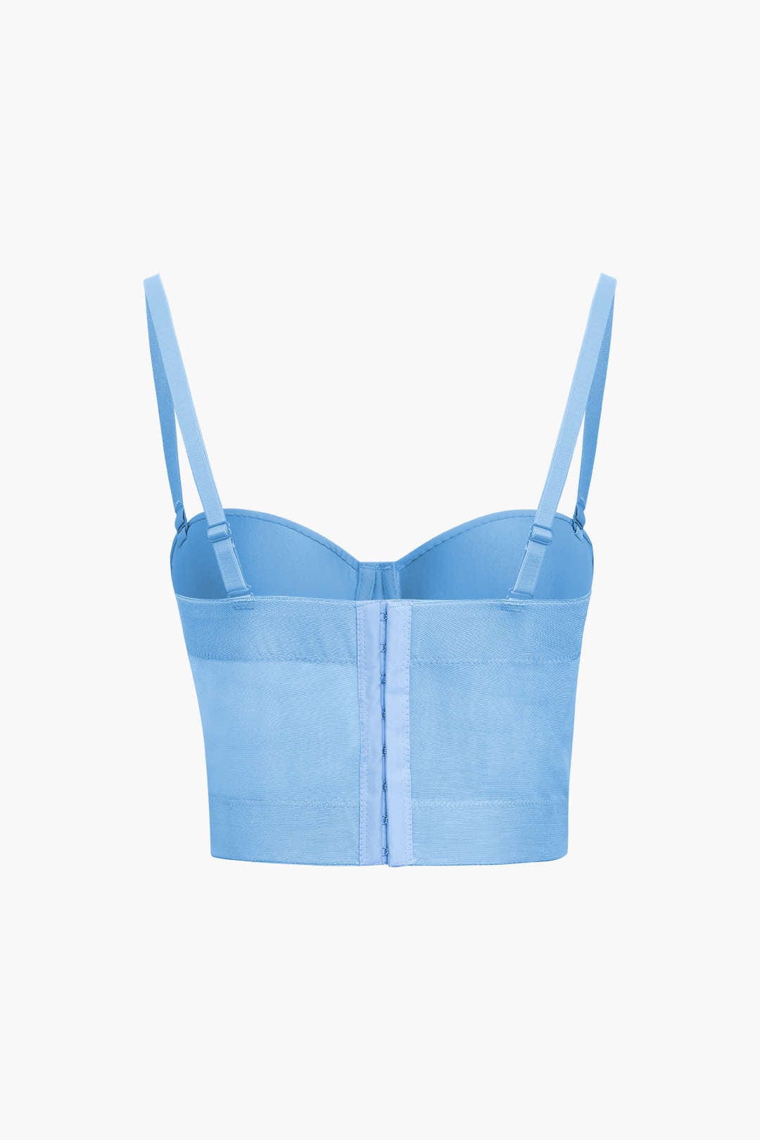 Valenzora | Figure-hugging bustier top with underwire cups and transparent mesh structure
