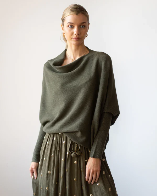 Mariemi™ - Asymmetrically Draped Sweater