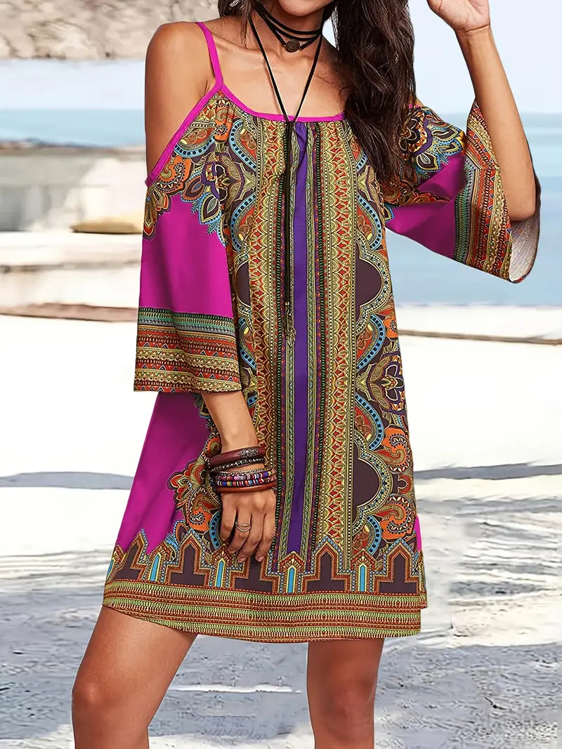Valenzora | Colorful Boho Summer Dress