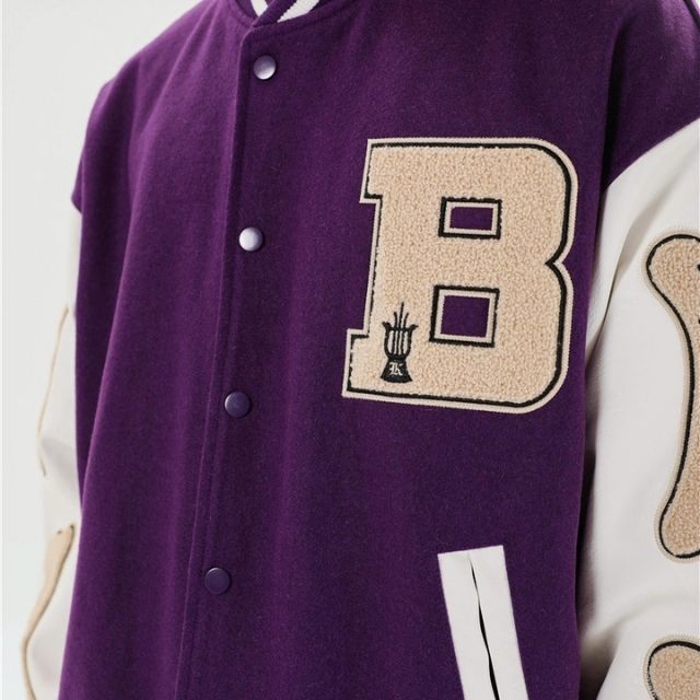 Valenzora | Varsity Streetwear Bomber Jacket with Embroidered Patches
