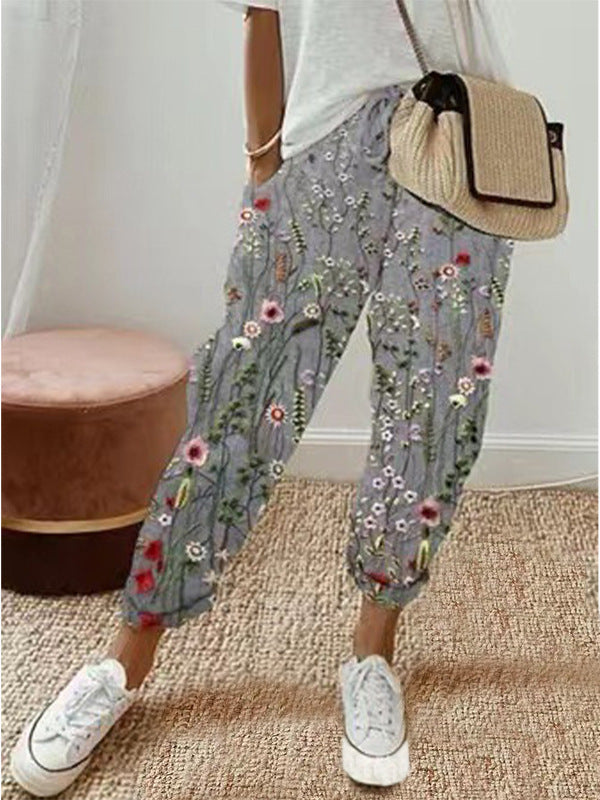 Valenzora | Casual Cotton Linen Trousers for Women