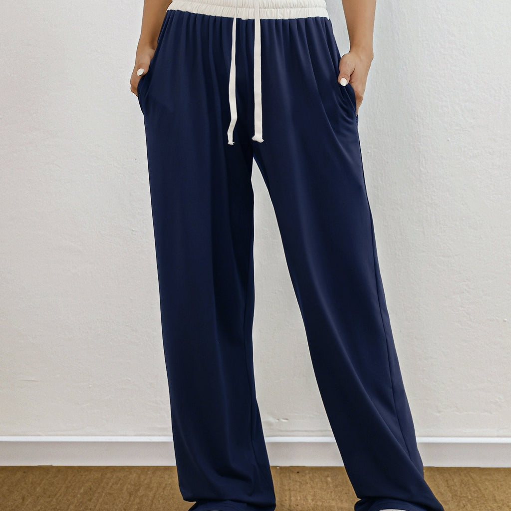 Valenzora | High Stretch Color Combination Trainingshose mit Taschen