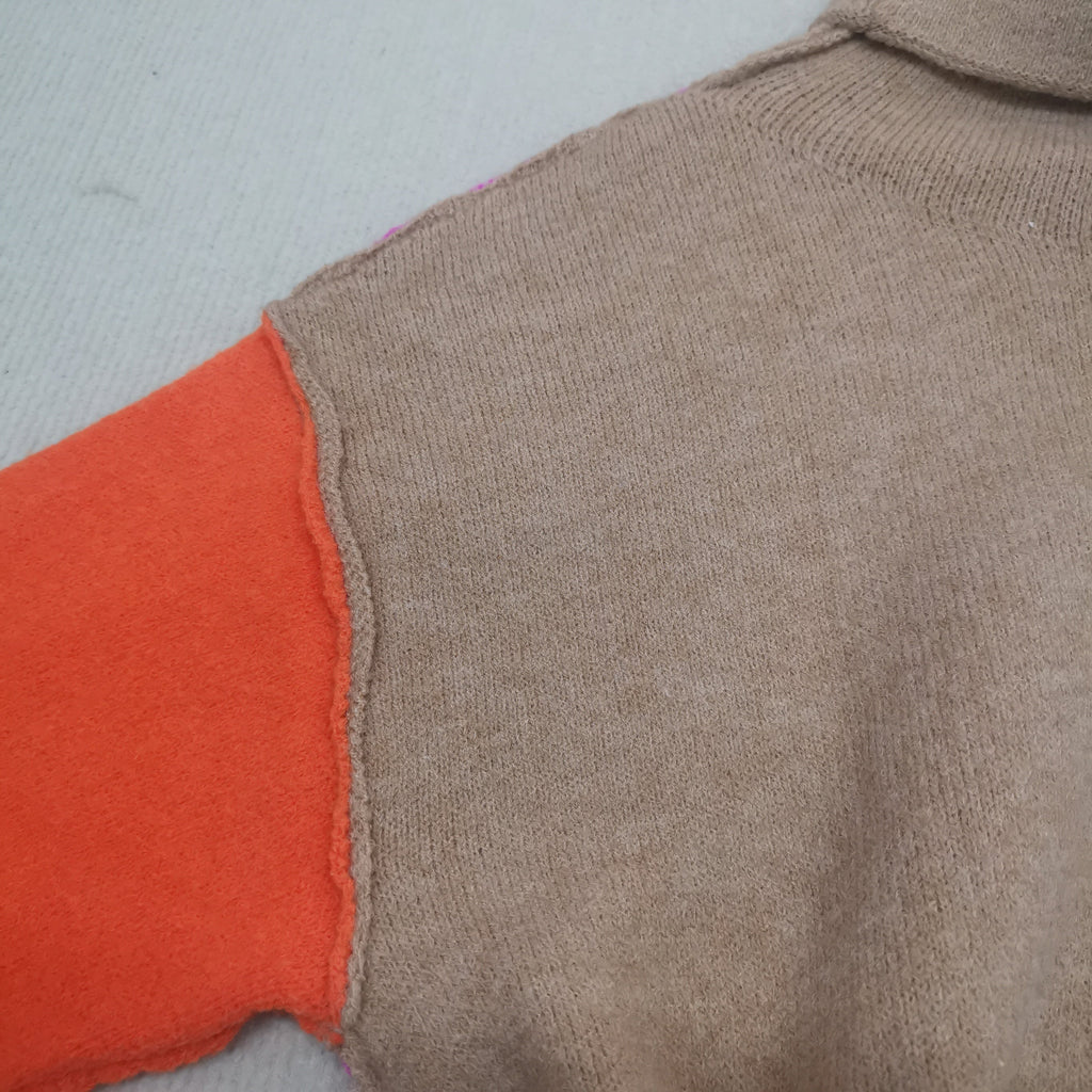 Beautiful color block sweater
