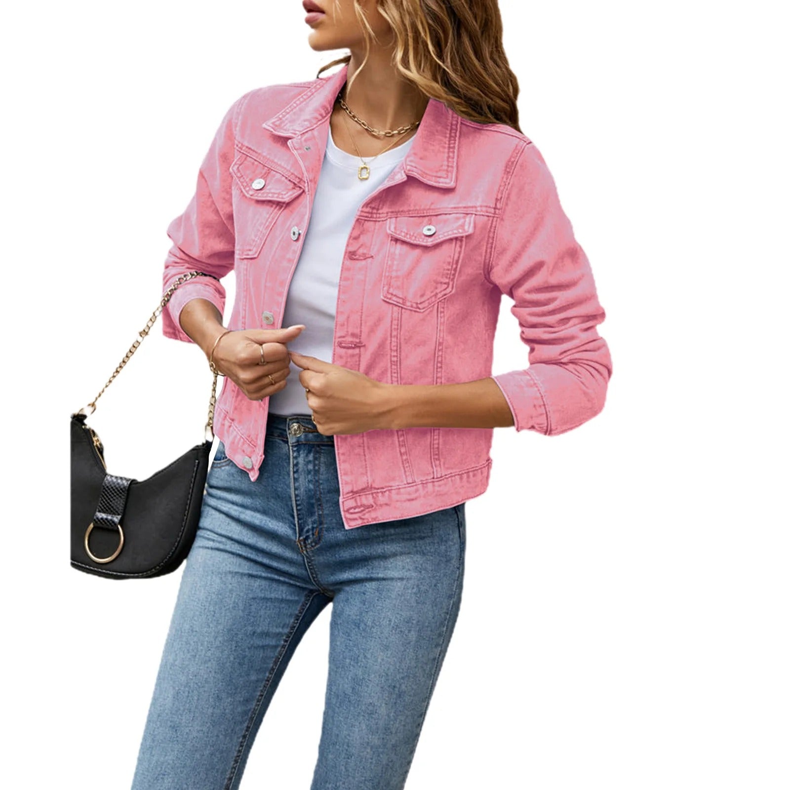 Valenzora | Women's summer denim jacket with buttons