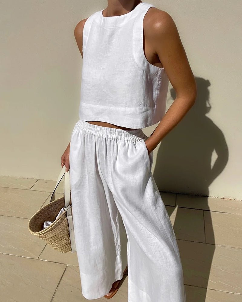 Valenzora | Two-piece linen set