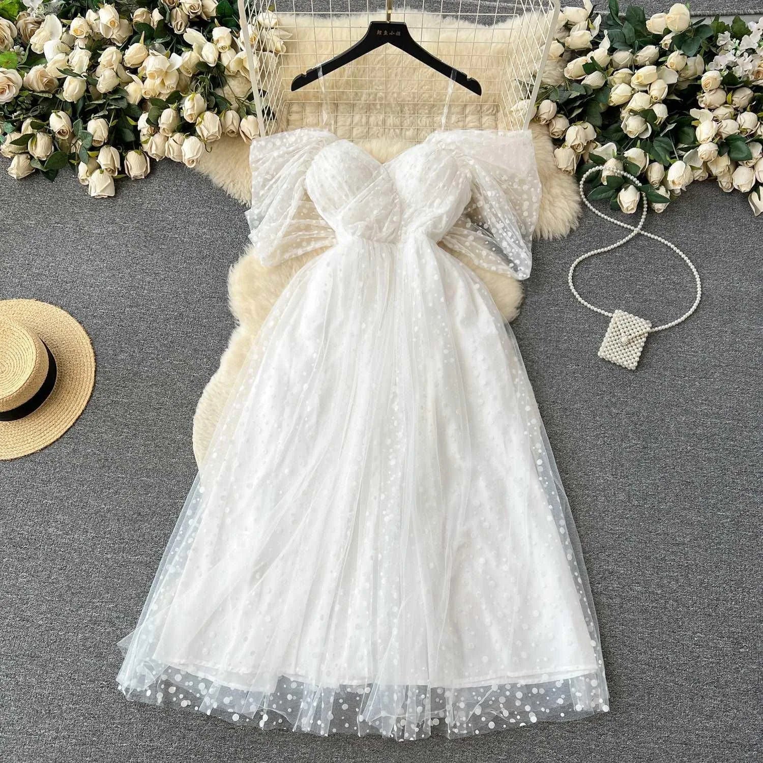 Valenzora | Luxury French white dress