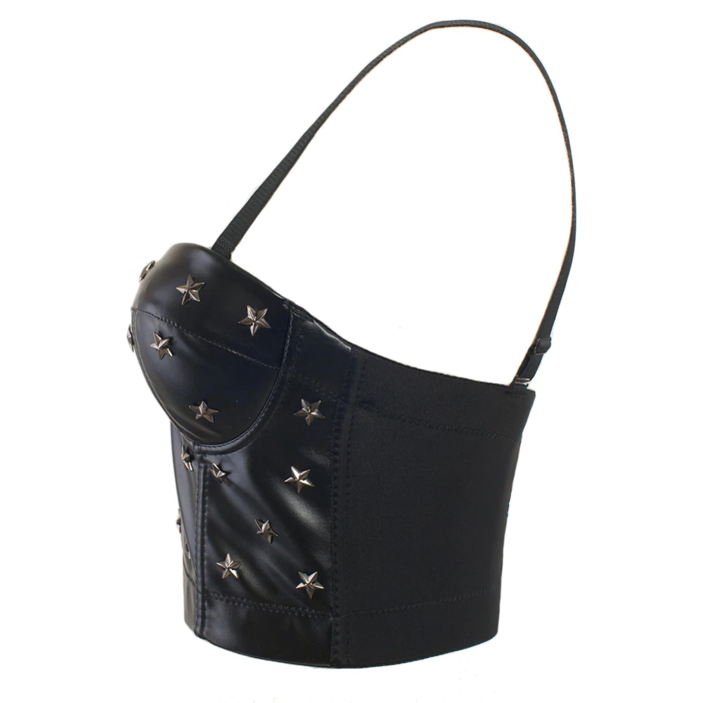 Valenzora | Black Star Crop Top
