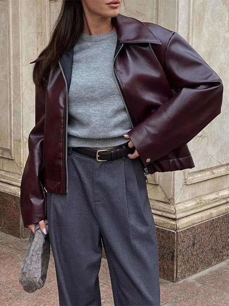 Valenzora | Vegan leather jacket