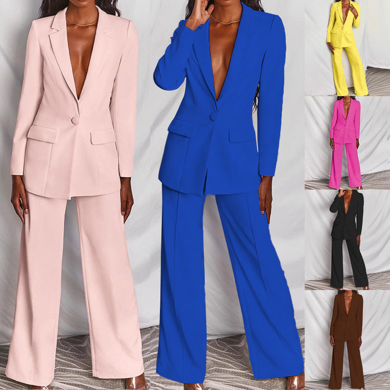 Valenzora | Elegant women's suit with long sleeves and trousers