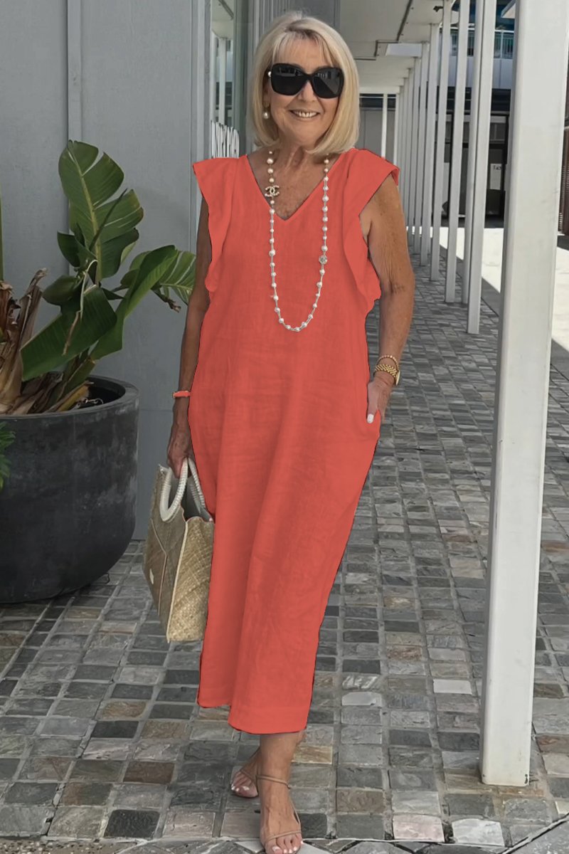 Valenzora | Casual dress made of cotton and linen