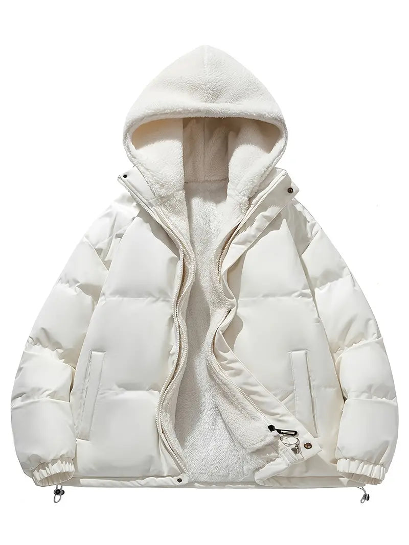 Valenzora | Warm winter jacket with hood and soft lining for women
