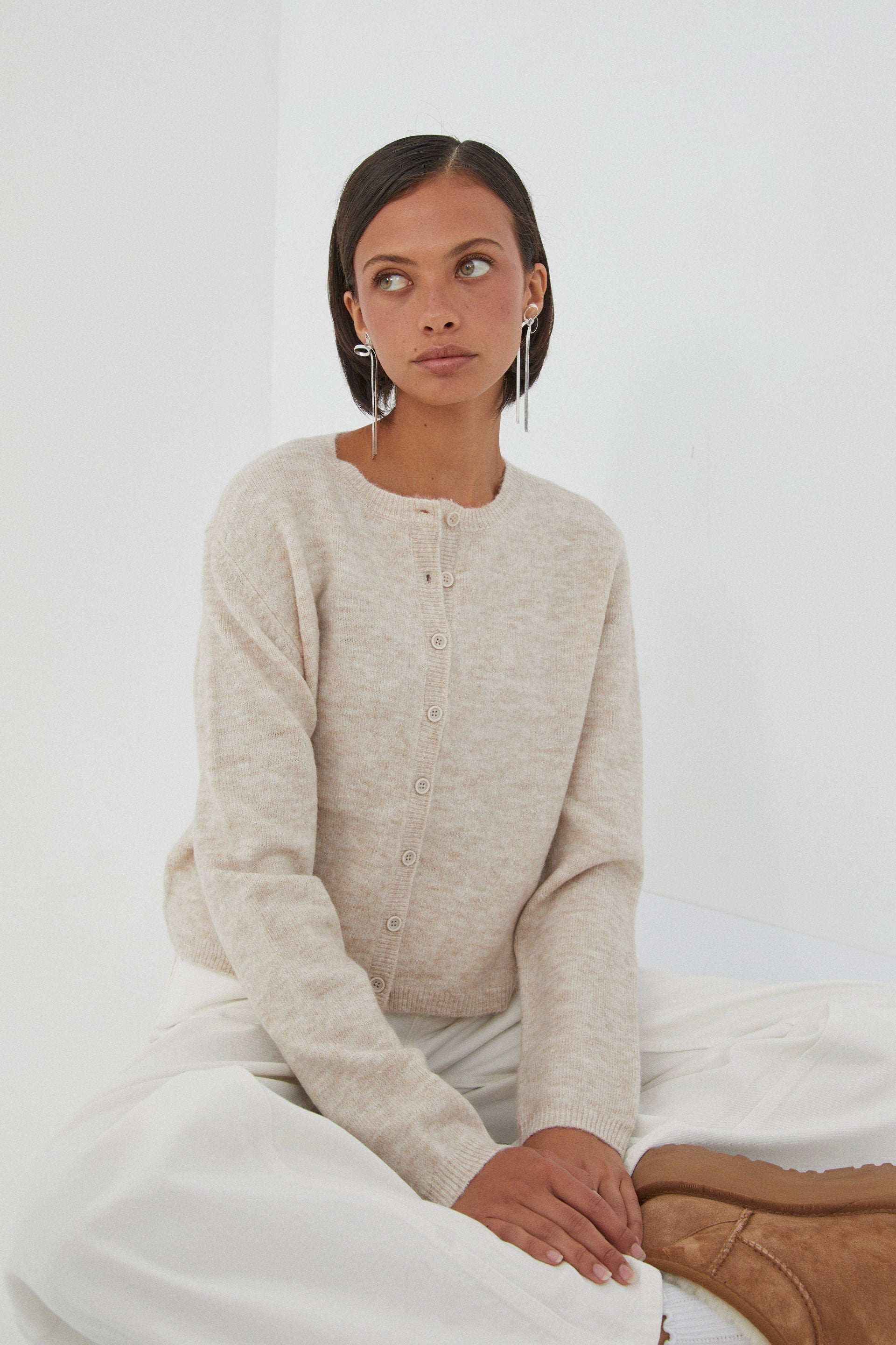 Valenzora | Farbenfroher Damen-Cardigan in Unifarben
