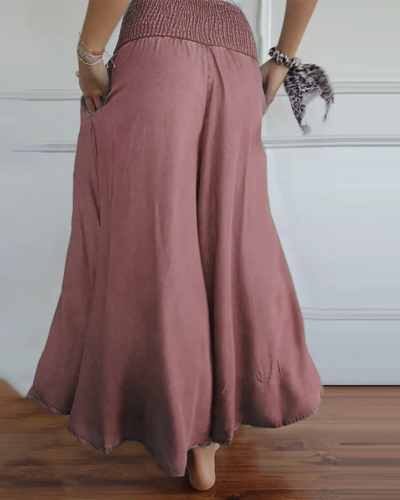 Valenzora | Hose mit elastischem Bund und weitem Bein