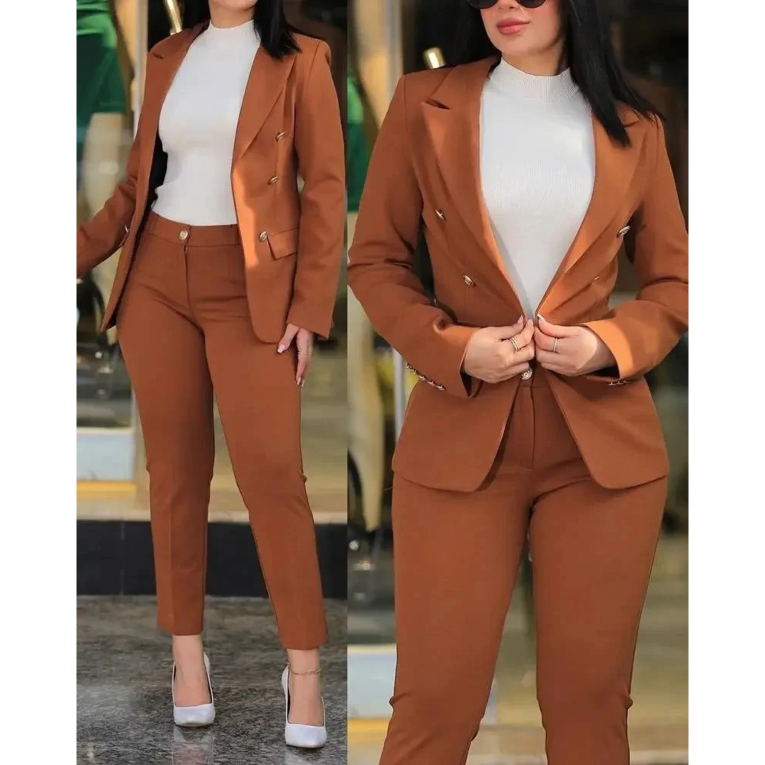 Valenzora | Blazer- und Hosen-Set für Damen