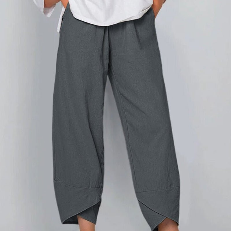 Valenzora | Women's Trousers Lightweight Cotton and Linen Women's Summer Comfort