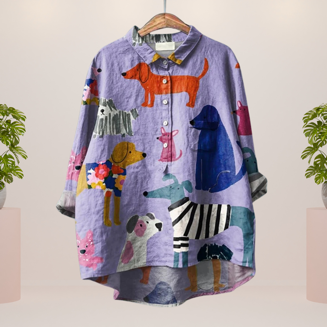Valenzora | Exclusive women's shirt with art print