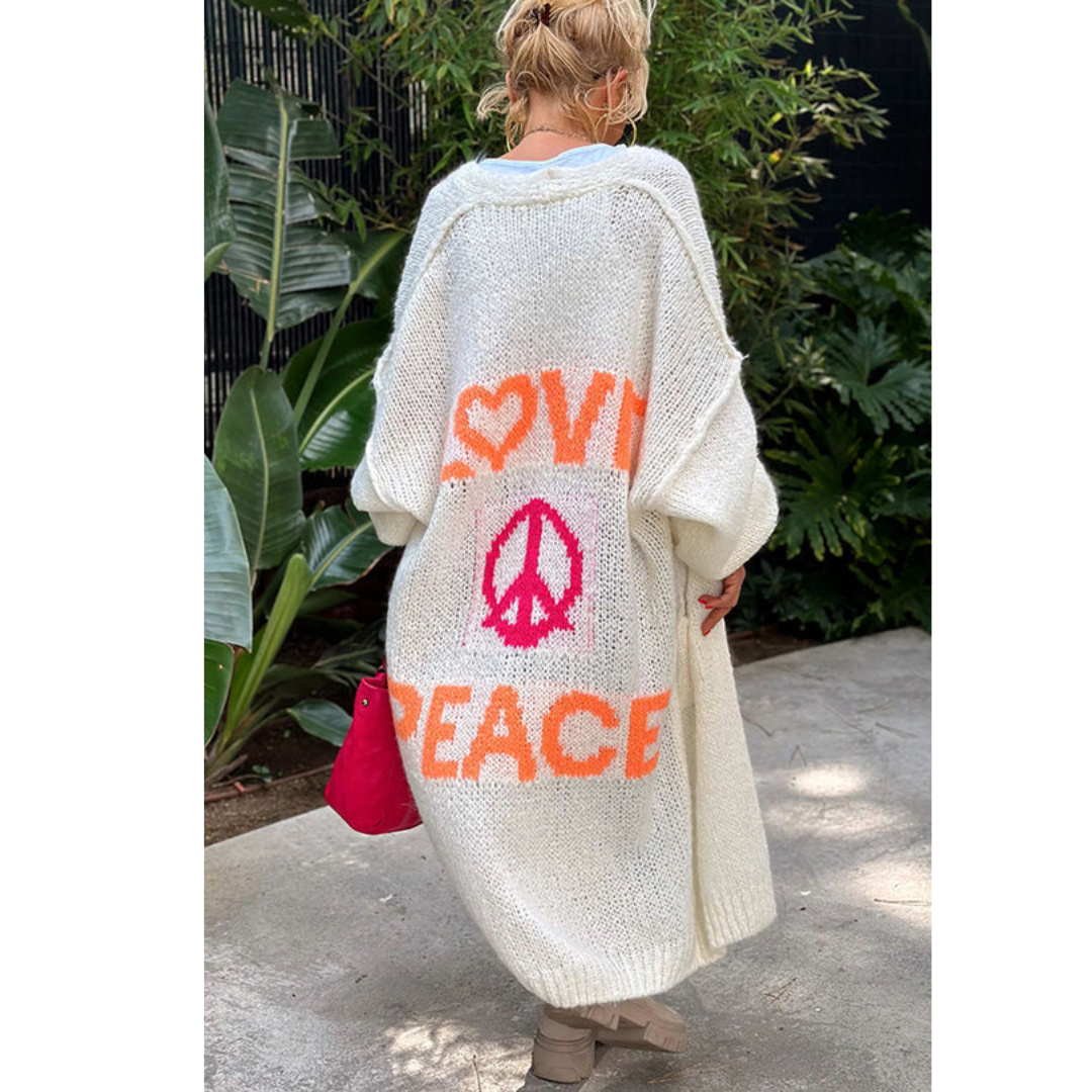 Valenzora Peace Cardigan – Ibiza